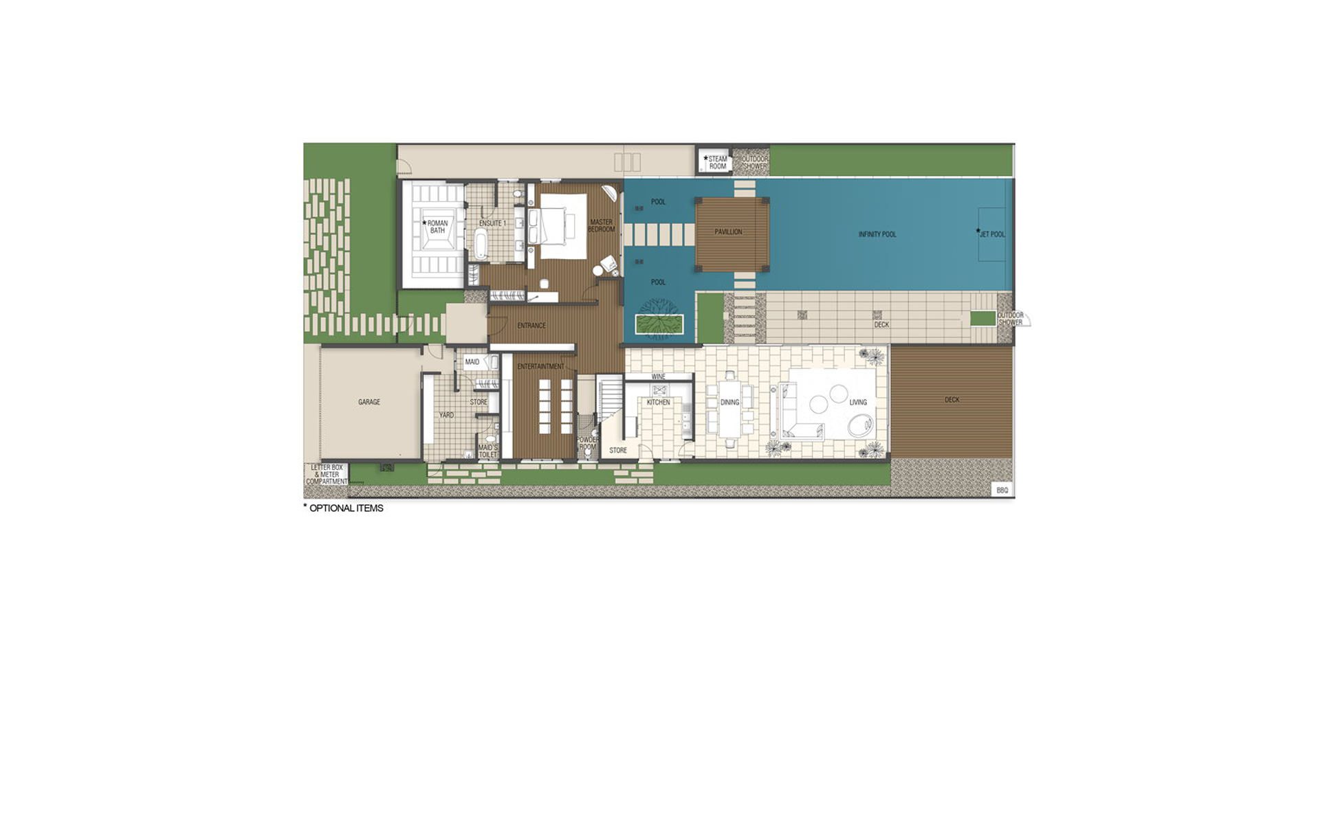 4 Bedroom Villa – Courtyard 1st Storey